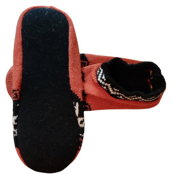 ALPACA Hand Knit Warm Bootie Slipper Socks Cushion Insole Adult Size 5-11 NWT - Picture 5 of 6